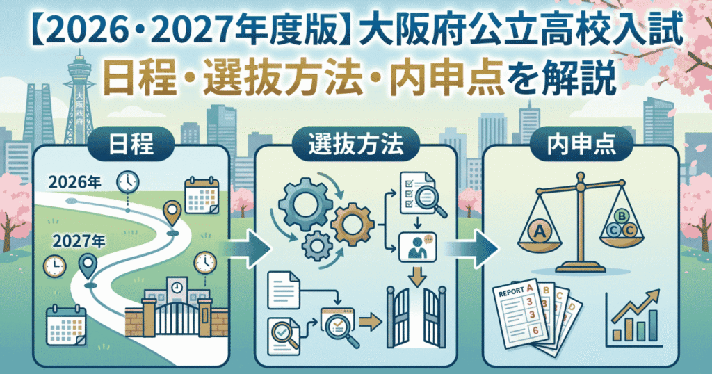 2026・2027年度版】大阪府公立高校入試｜日程・選抜方法・内申点を解説 