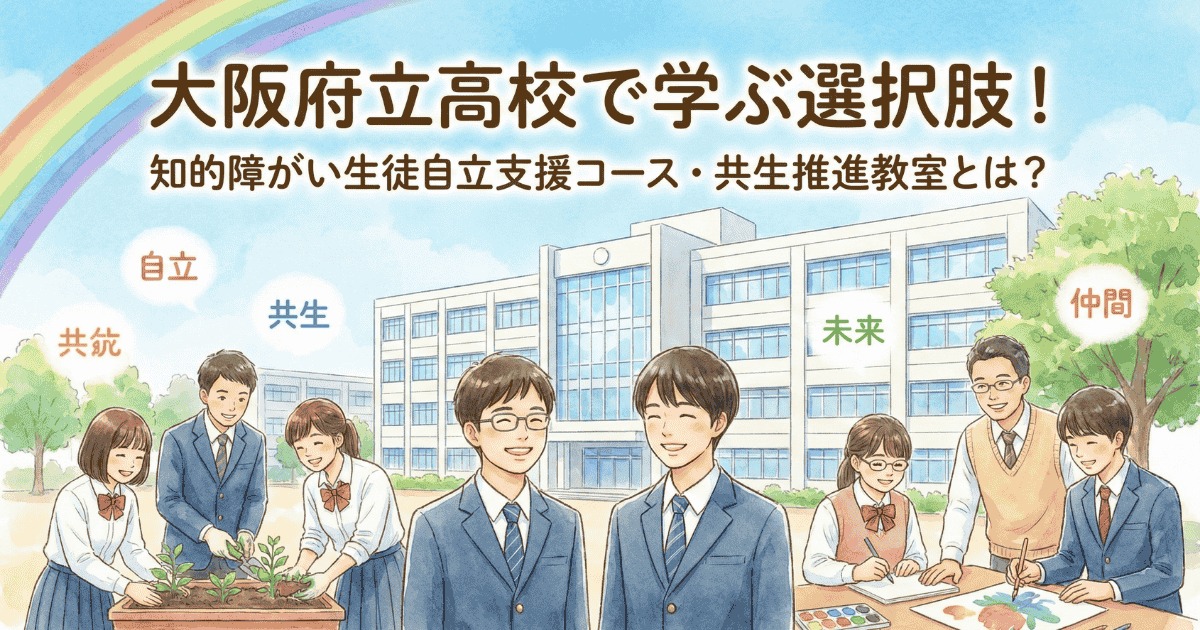 知的障害のある子の高校選び｜自立支援コース・共生推進教室とは？倍率 